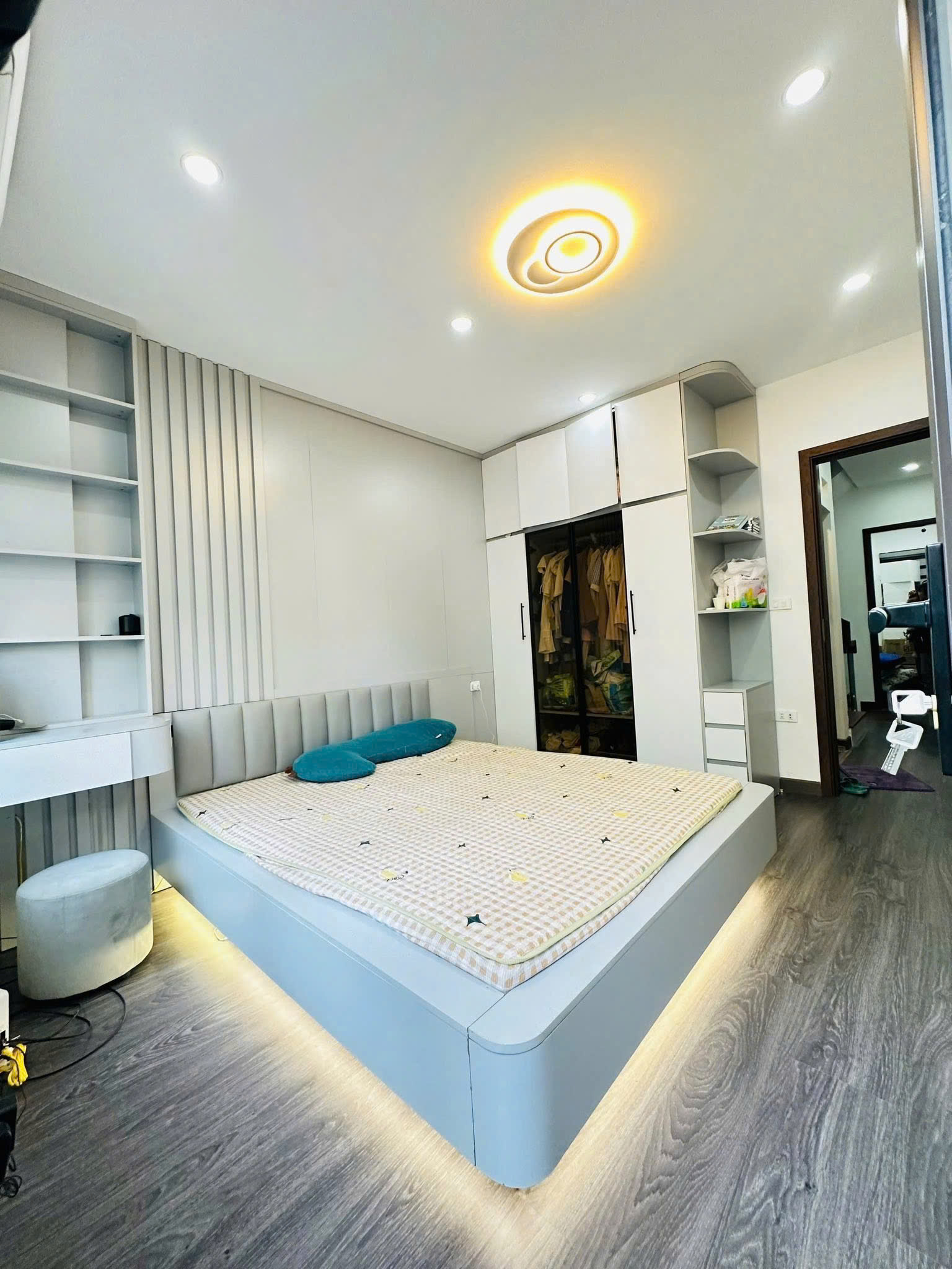 Cho thuê nhà nguyên căn ngõ 168 Kim Giang, 5 tầng x 38m2, 5 ngủ, 15 Triệu ở gia đình - Ảnh 3